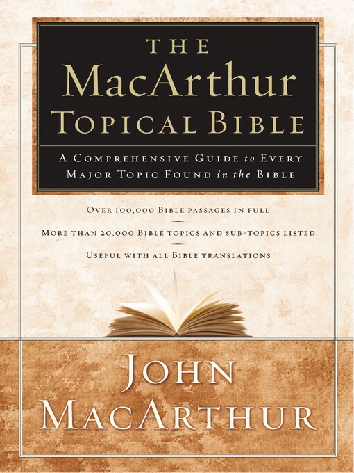 Cover image for The MacArthur Topical Bible